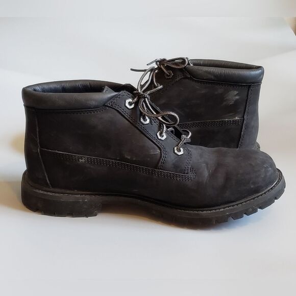 Timberland Women's Nellie Chukka in Black Nubuck Size 10 M - Picture 3 of 10